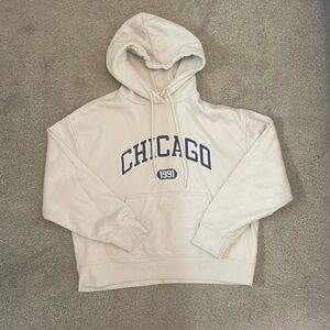 Garage beige chicago hoodie casual